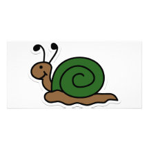 Schnecke Individuelle Foto Karten