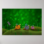 Schnecke-Laufen Poster