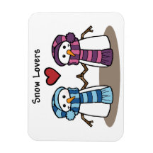 Schnee-Liebhaber Magnet