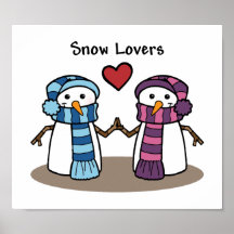 Schnee-Liebhaber Poster