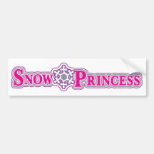 Schnee-Prinzessin-rosa Auto Sticker