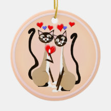 Schnee-Tatze Valentinsgruß-Verzierungen Ornamente