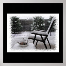 Schnee-Topf Plakate