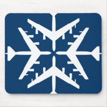 Schneeflocke der Flugzeug-B-52 Mauspads