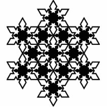 Schneeflocke-Foto-Skulptur foto-skulpturen
