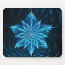 Schneeflocke-Hauch Mousepad