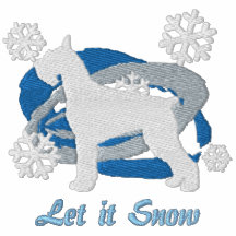 Schneeflocke-Riesenschnauzer Bestickter Sweater