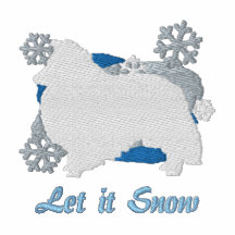 Schneeflocke-Sheltie gesticktes Hemd (Sweatshirt)