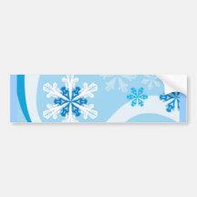 Schneeflocke-Winter-Hintergrund-Vektor-BLUES-WEISS Autosticker