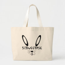 Schneehase Leinentasche