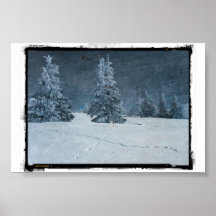 Schneelandschaft Plakatdruck
