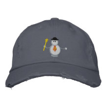 Schneemann Bestickte Kappen