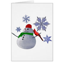 Schneemann Grußkarten