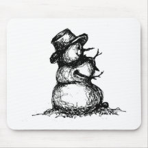 Schneemann Mauspad