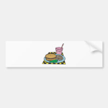 Schnellgericht des Retro Restaurants Autosticker