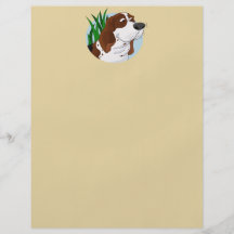 Schnüffelndachshund-Jagdhund-Cartoon Flyer