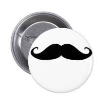 Schnurrbart! Anstecknadelbutton