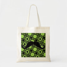 Schnurrbart auf Retro Hintergrund Tasche