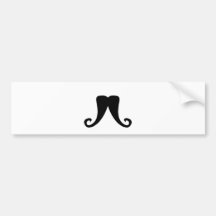 Schnurrbart Auto Sticker