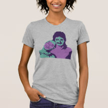 Schnurrbart-Felsen © (Aqua u. Lila) Shirts
