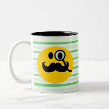 Schnurrbart Monocle smiley Teehaferl