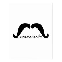 Schnurrbart moustache postkarten