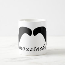 Schnurrbart moustache tee haferl