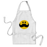Schnurrbart-smiley (kundengerechte Hintergrundfarb Schürzen