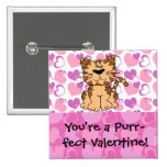 Schnurren-fect Valentinsgruß Button