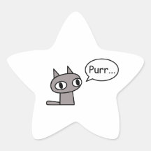 Schnurrende Katze Stickers