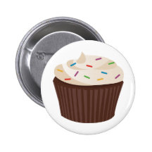 Schokoladen-kleiner Kuchen Button