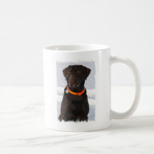Schokoladen-Labrador-Becher Kaffee Haferl