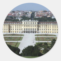 schönbrunn runder sticker