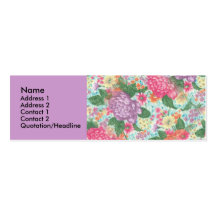 Schöne Blumen-persönliche Visitenkarten