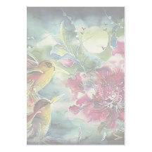 Schöne Kolibris an der Nachtseide-Kunst Visitenkarte