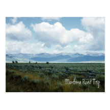 Schöne Montana-Landschaftspostkarte