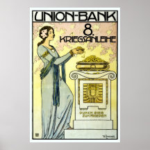 Schöne Österreicher Jugendstil Kunst Nouveau Posterdruck