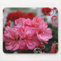 Schöne rosa Blumen Mousepad