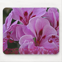 Schöne rosa Blumen Mousepad
