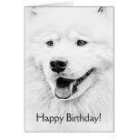 Schöne Samoyedhundekunst Grußkarte