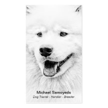Schöne Samoyedhundekunst Visitenkarten