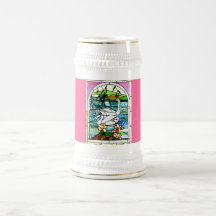 Schöne Schwan-Buntglas-Kunst Tee Tassen