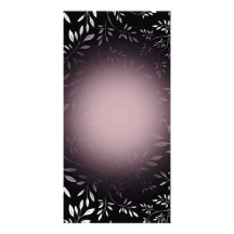 Schöne schwarze Blumen- und rosa Schatten Fotokartenvorlagen