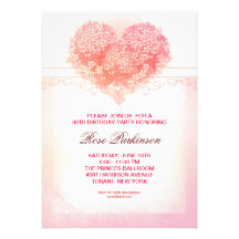 schöner einzigartiger Geburtstag des rosa Liebeher Personalisierte Ankündigungen