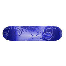 Schöner heller blauer Frühlings-Blumenrebe-Wirbel Individuelle Skateboarddecks