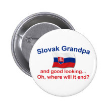 Schöner slowakischer Großvater Anstecknadelbuttons