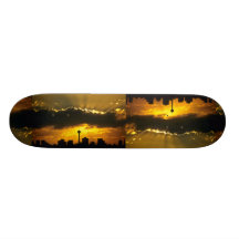 Schöner Sonnenuntergang: Calgary-Sonnenuntergang,  Skateboard Bretter