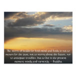 Schönes buddhistisches Zitat mit inspirierend Foto Postkarte