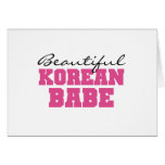 Schönes koreanisches Baby Karten