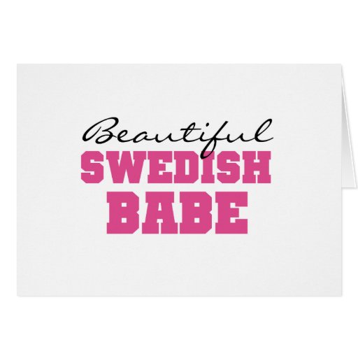 Schönes schwedisches Baby Grußkarten